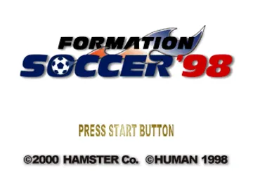 Formation Soccer 98 (JP) screen shot title